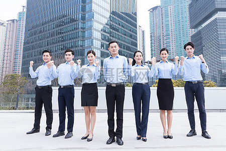 企業(yè)團隊藍領(lǐng)加油形象