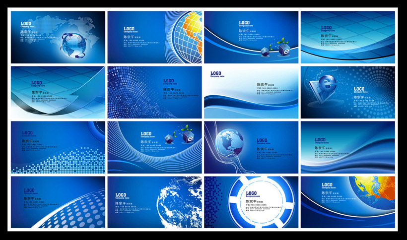 藍色科技背景名片設(shè)計PSD素材 - 愛圖網(wǎng)設(shè)計圖片素材下載